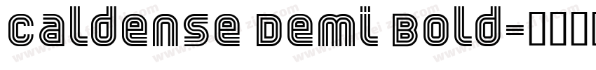 Caldense Demi Bold字体转换